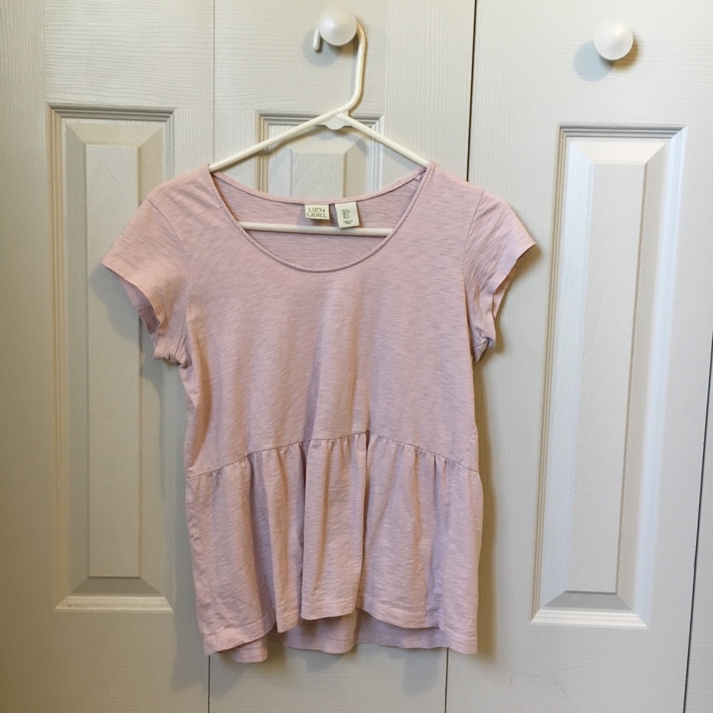 Blush Peplum Top